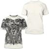 Retro and Old 3D Digital Printing Men's Loose Casual Short-sleeved Crew Neck T-shirt