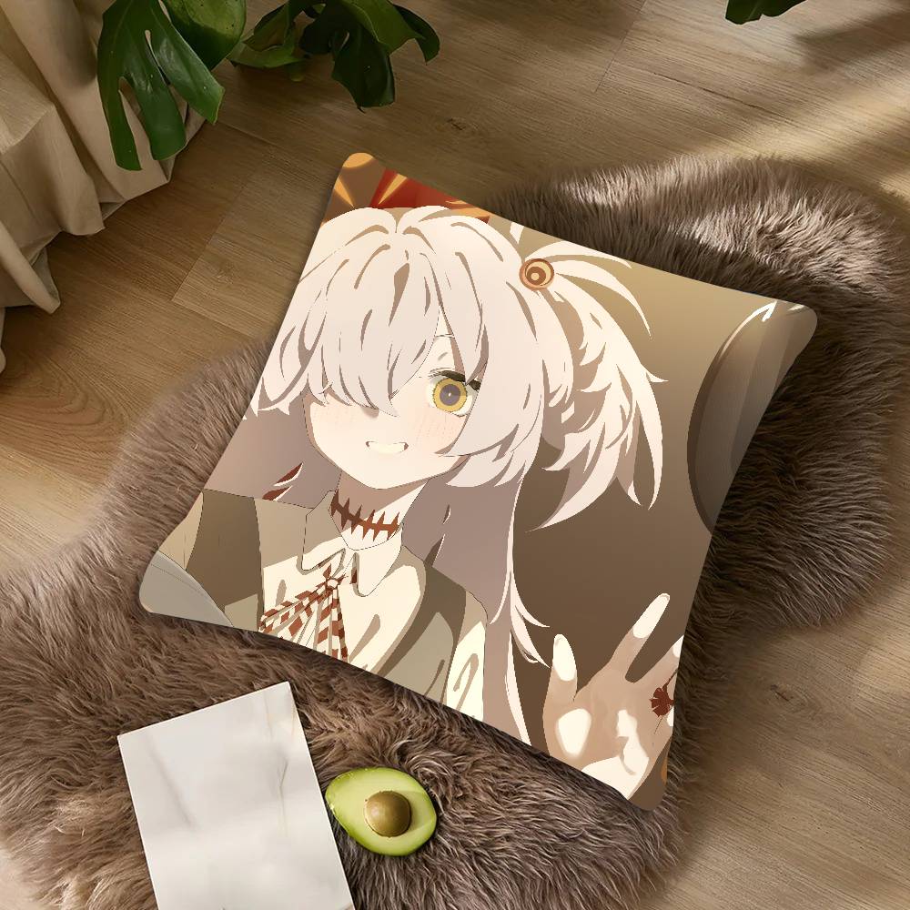 Kawaii Girl Cool Game Blue Archive Cushion Cover Decor Home Throw Pillow Covers For Couch Camping Pillow Cover Decorations