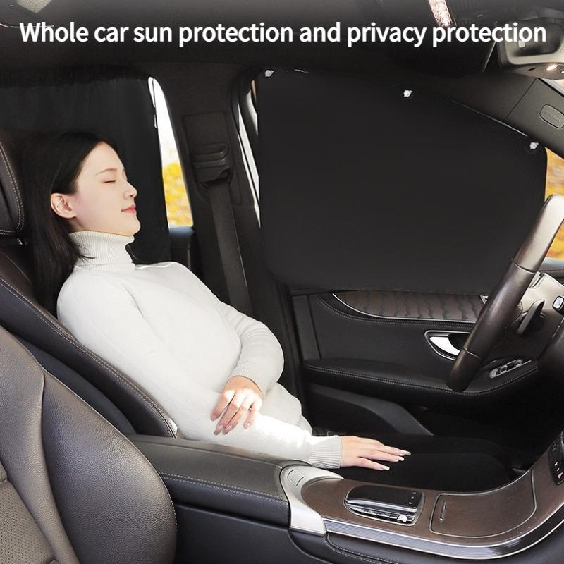 Car Privacy Curtain Set 1/2/4pcs Window Shade for Travel Nap Night Camping Detachable Simple Curtain Vehicle Sunshadeprivacy