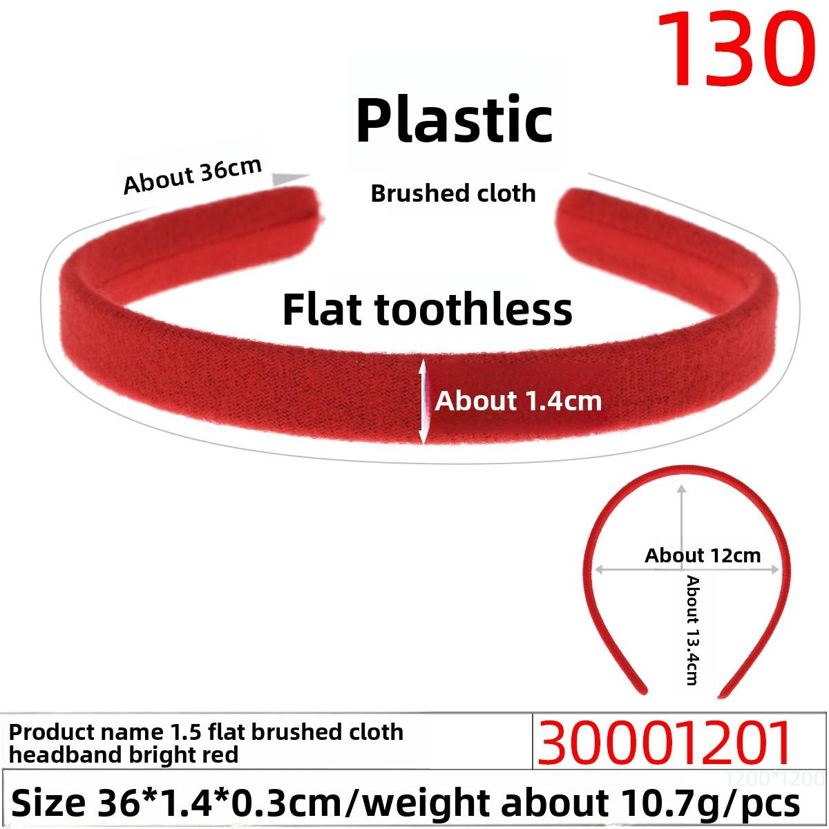 

Velvet Hair BandFlat Back Brushed Fabric Wrapped Fabric Hair Band Hair Accessory яскраво-червоного кольору