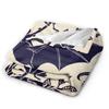 Halloween Bat Flower Throw Blanket Ultra Soft Cozy Warm Fleece Blankets Portable Lightweight Flannel Blanket for Bed Sofa