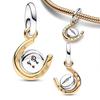 Glow-In-The-Dark Firefly Dangle Charm Copper Plated Fit Charms Copper Original Bracelet For Jewelry Makingjewelrycharm