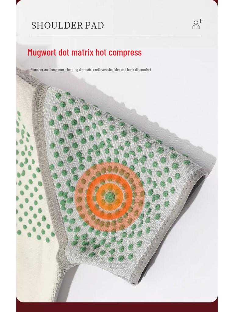 Mugwort Self-Heating Shoulder and Neck Wrap for Men and Women – Postpartum, Joint, and Winter Warmth Protection.