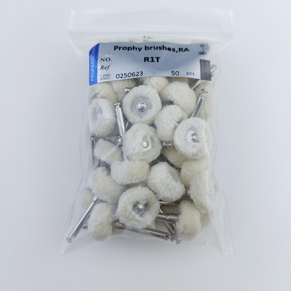 

50 шт. Стоматологические полировальные щетки Хлопковые для зубов Профи Полировщики Щетка RA2.35мм для низкоскоростного углового наконечника