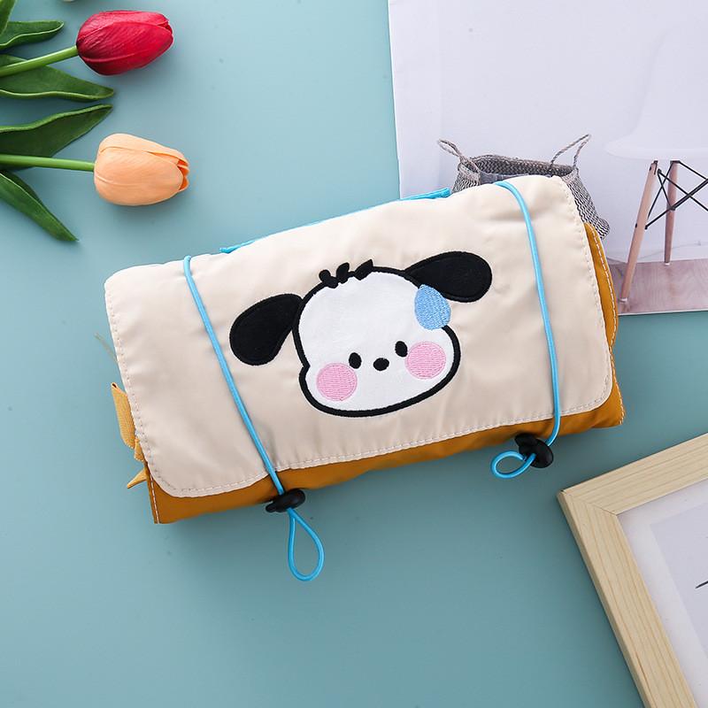 Cute Folding Makeup Bag For Women With Large Capacity And Removable Compartments For Travel And Home Storage