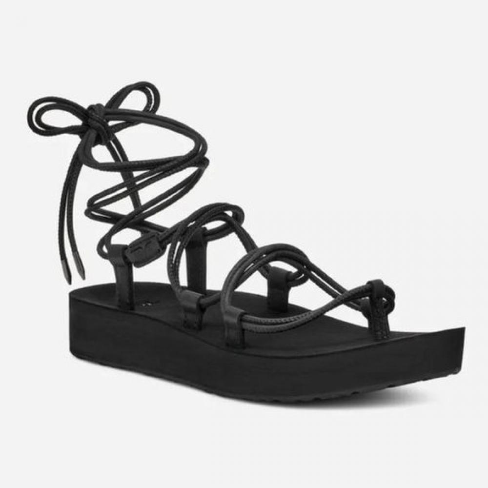 Teva Women S Strap Lace Up Sandal Midform Infinity Stvf2317890 Blk 220