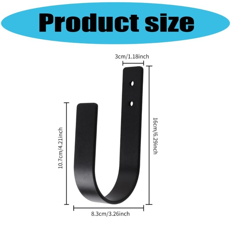 2 Pack Curtain Tiebacks Curtain Holdbacks U Shaped Curtain Hooks Curtain Pull Backs Tie Backs Wall Mount Curtain Holder