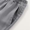 Elastic Waist Wrinkle Resistant Solid Casual Suit Long Pants For Kids And Teenagers