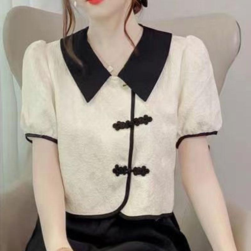 Women's Summer New Chinese Style Thin Retro Trouser Top