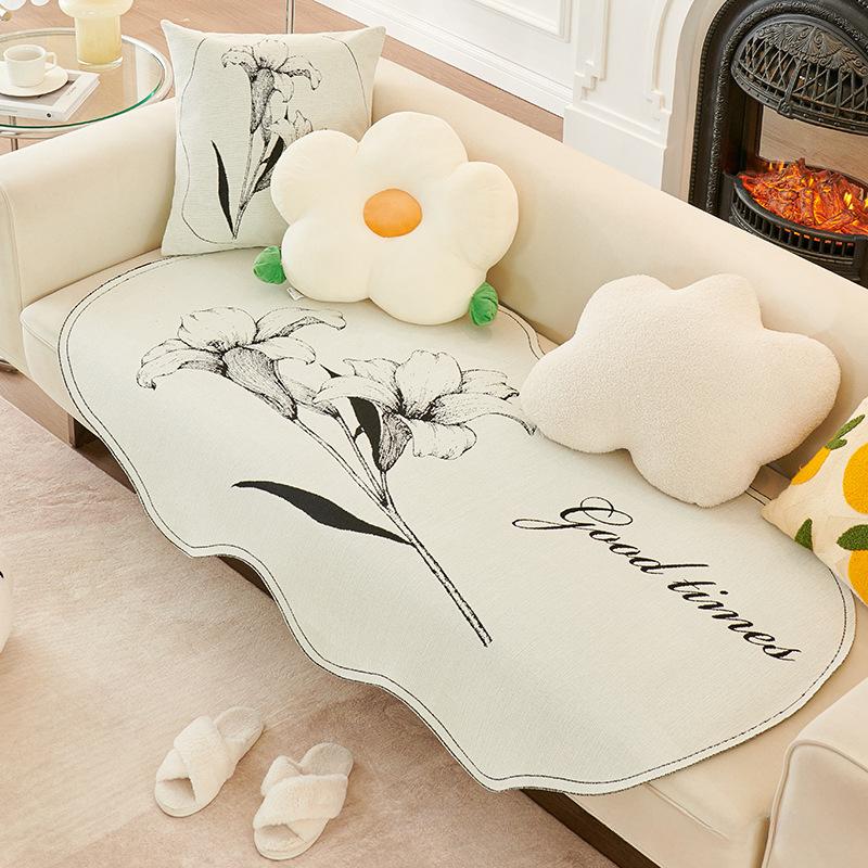 Chenille Irregular Sofa Cushion Non-Slip Anti-Scratching Ins Style Cushion Non-Pilling Fading Multifunctional Cushion