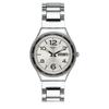 Movimento al Quarzo Resistenza all'Acqua 30m Orologi da Uomo Orologio 43mm Quadrante Argento Cinturino in Acciaio Inossidabile YGS766G