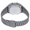 Casio Vintage A168WGG-1BDF Unisex Digital Watch Black Dial Gray Metal Strap