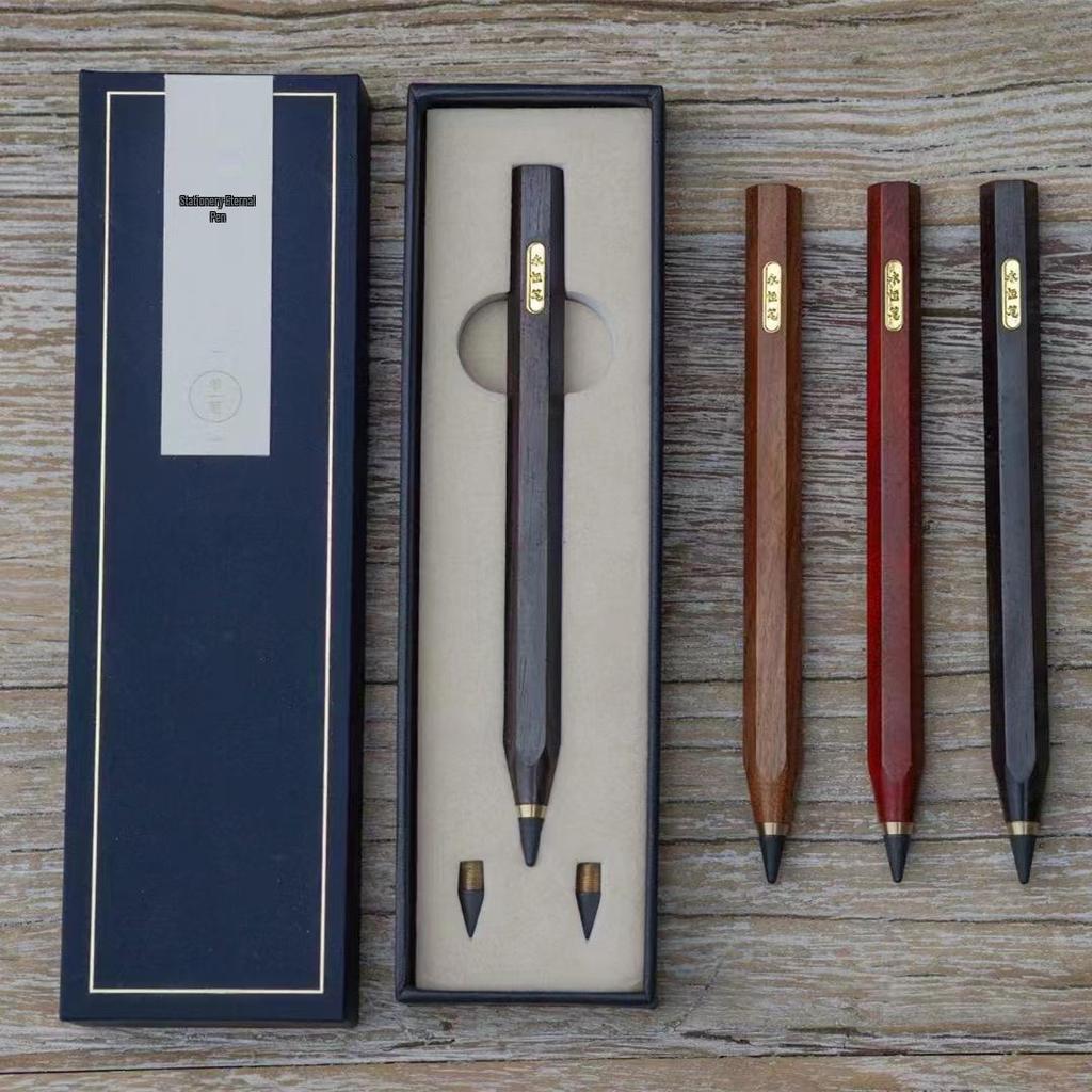 High-Grade Rosewood Eternal Pencil & Signature Pen Gift Set
