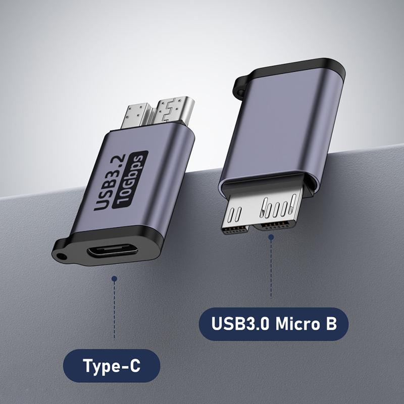 Usb A/C To Micro B 3.0 Adapter 10Gbps Super Speed Data Sync Converter For Macbook Pro Samsung Type C To Micro B Adapter