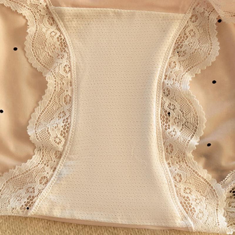 Chiloți Dantelă Mătase Gheață pentru Fete Femei Bumbac Pur Zona Inghinală Fundă Chiloți Dama