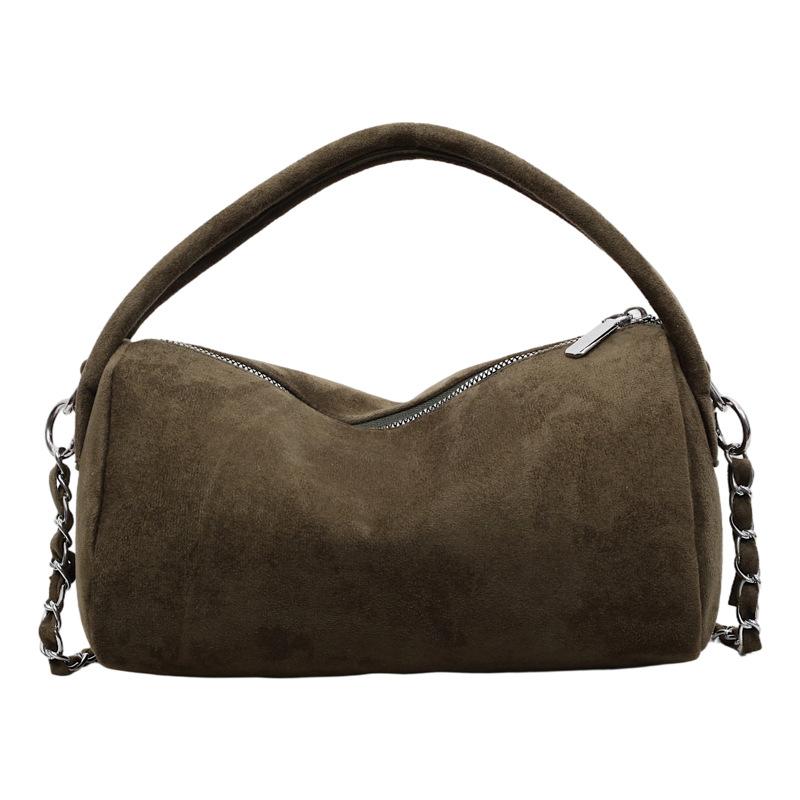 Trendy Suede Top Handle Bag Women Stylish Casual and Simple Commuting Bag Fashiable and Versatile for Daily Use Shoulder Bag