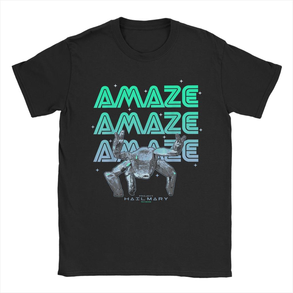 Unisexs TShirt Project Hail Mary TShirts Hippie  Summer Tees Y2K Funny Custom DIY 100 Cotton Clothes Plus Size