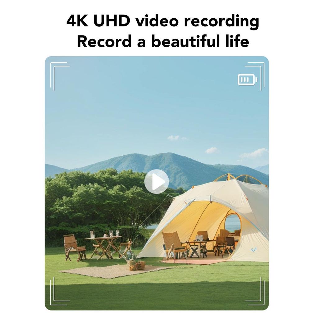 Denash Schlüsselanhänger Digitalkamera, 64MP 4K HD Videorekorder mit 78° Weitwinkel, eingebautem LED-Fülllicht und 19 Filtereffekten (Rosa)