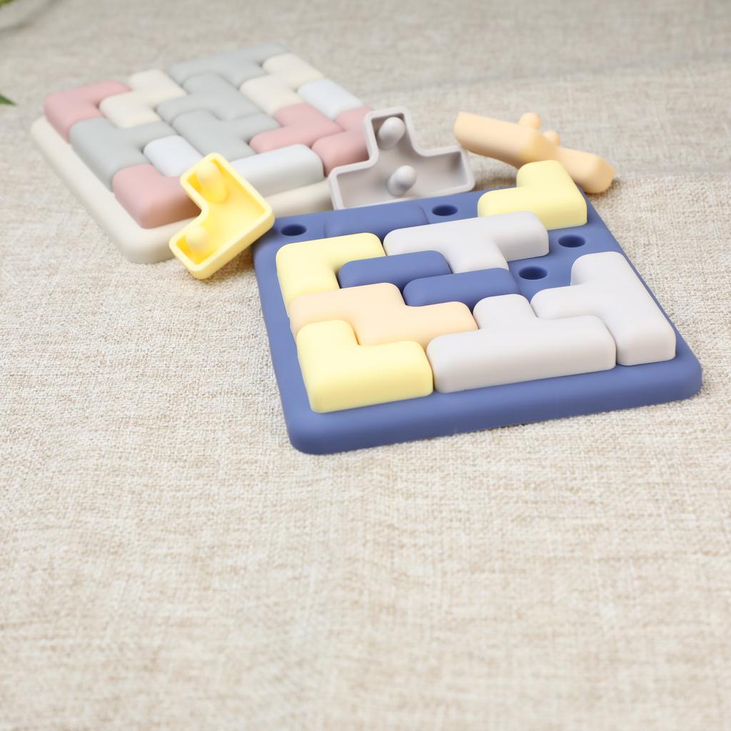 Silikon Russisches Puzzle Bausteine Finger Spielzeug Push Bubble Taktiles Spielzeug ideal für Kinder und Erwachsene Tangram Puzzle Lernspielzeug für Kind