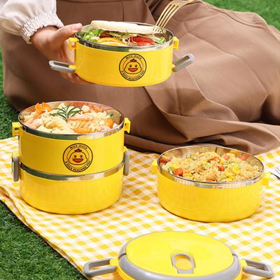 Bento Box, contenitore per il pranzo sigillato per uso alimentare, facile da trasportare, a diversi strati, adatto al microonde