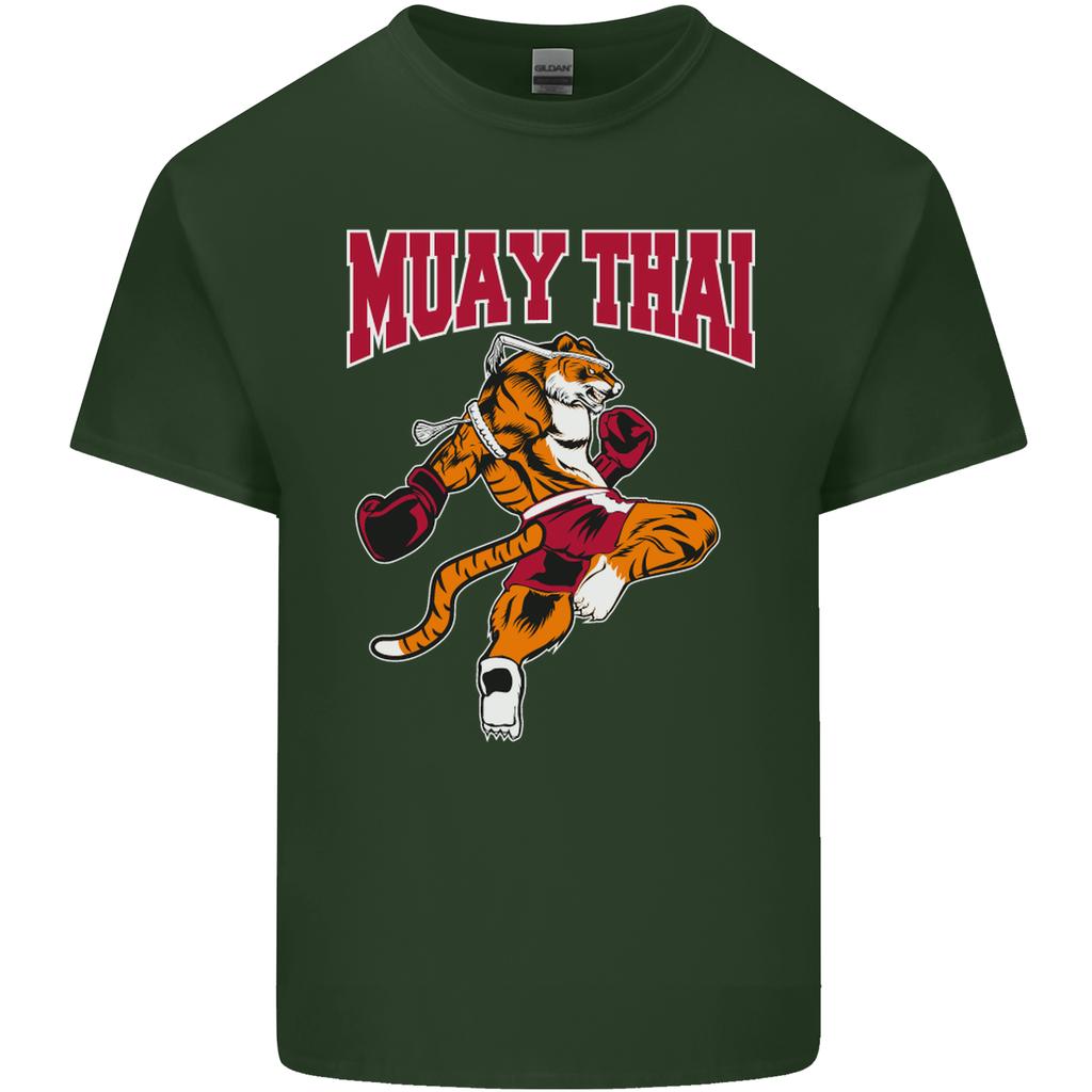 Muay Thai Tiger MMA Mixed Martial Arts Unisexs Light Cotton TShirt