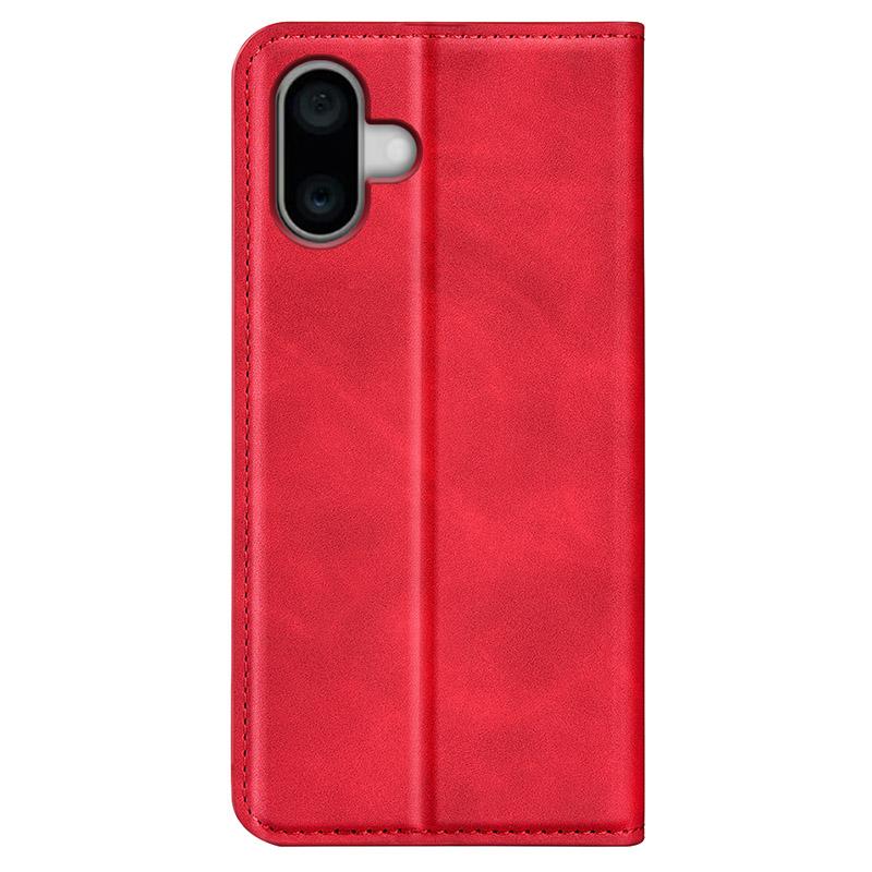 For iPhone 16 Case Card Slots Wallet Skin-Feel PU Leather Phone Cover