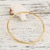 Fashion Stainless Steel Bangles Bracelets Gold Color Round Circle Bracelet For Women Party Jewelry 22cm - 18.5cm Long,1 PC