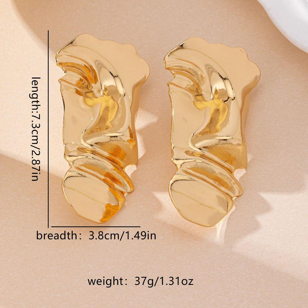 Cross-Border Creative Half-Face Earrings: Unique Women’s Personality Fashion Studs