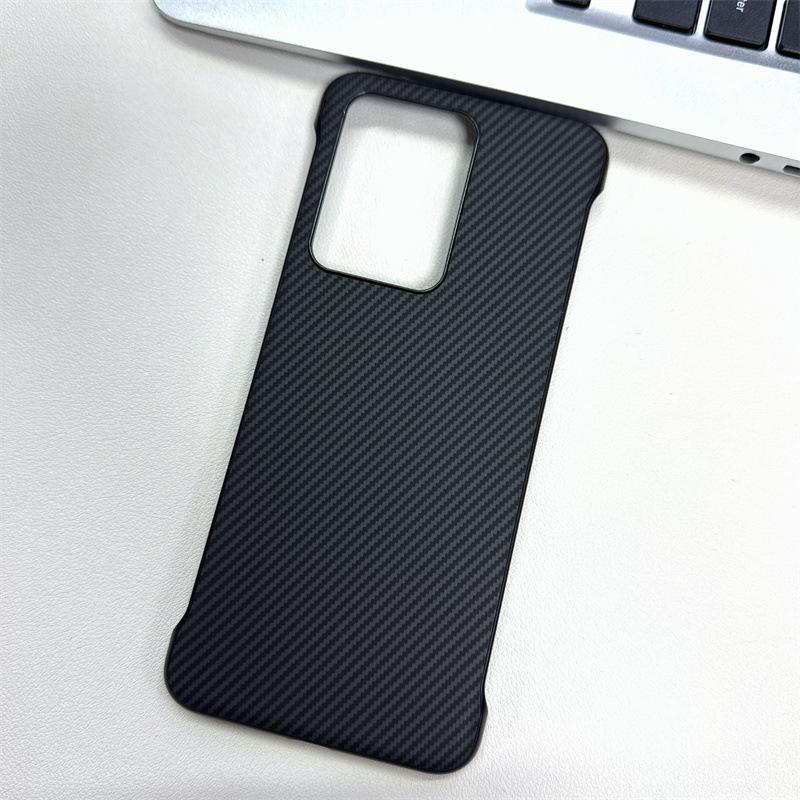 Applicable To OPPO Reno14Pro Carbon Fiber Pattern Sticker Frameless Mobile Phone Case Reno13 Suction Protective Case A5Pro