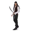 Men Pirate Captain Cosplay Costume Jack Sparrow Style for Halloween Masquerade