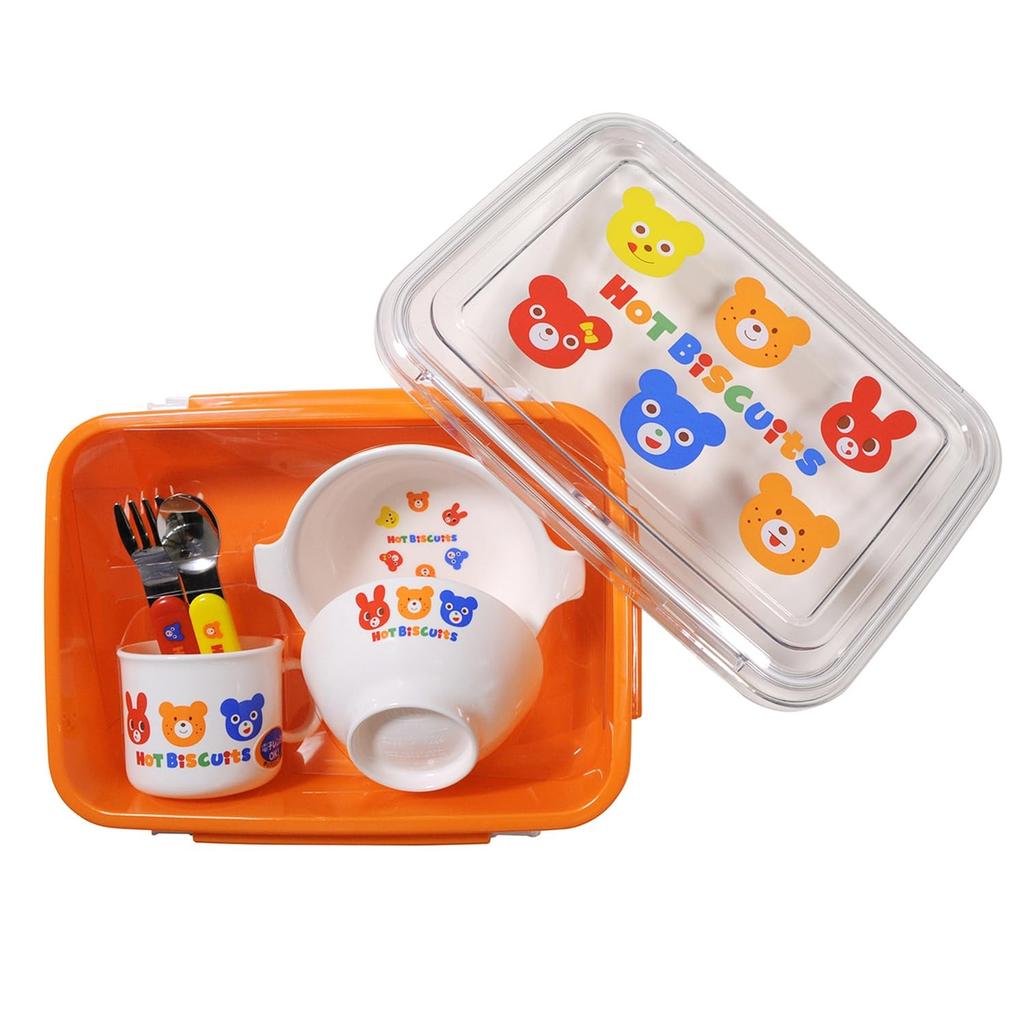 House Hot Tableware Set for Boys and No [Miki Biscuits] Girls, Baby, Kids, Children's Clothing, Orange, Size, 76-7023-146
