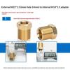 Brass Hose Barb Connector Male to Female Adapter Durable Pipe Fitting for Water Gas Air Tubing Applications