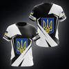 Ukraine Men's T-Shirt Summer Short Sleeve 3D Print National Emblem Flag Round Neck Pullover Fashion Top
