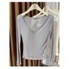 Large V-neck Thin Knitted T-shirt for Women Summer New Style See-through Threaded Style Bottoming Shirt Top
