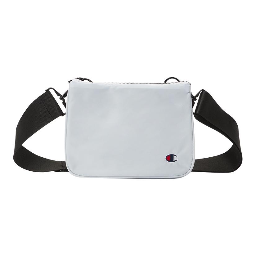 

Champion Sports Leisure Embroidered Small Logo Two-In-One Fabric Letter Bag Shoulder Crossbody Bag Unisex bags Gray-Blue Black EW-VBG05 Gray Blue
