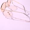 Simple Lady Pearls Sunglasses Chain Hanging Neck Anti-falling Eyeglass Cord Necklace