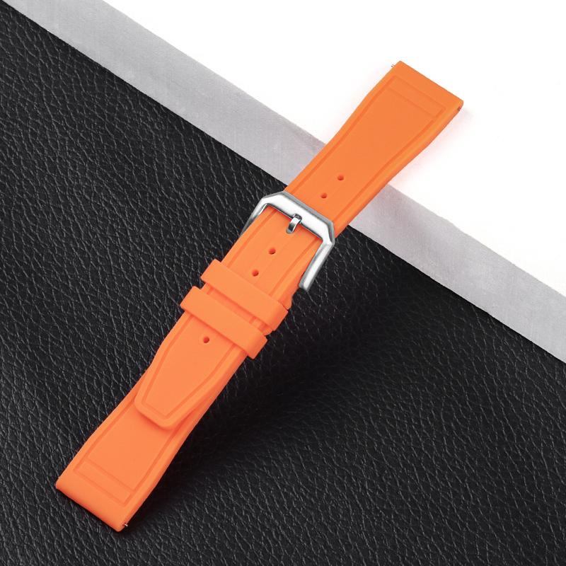 20mm 21mm 22mm Quick Release Soft Silicone Strap for IWC PILOT Portugal PORTOFINO Waterproof Smart Watch for Men Women Belt