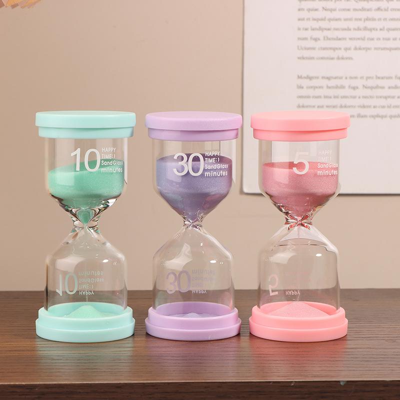 1Pc 3/5/10/15/30 Minutes Colorful Sandglass Children Kid Gift Toy Sand Timer Hour Glass Home Decoration Sand Clock