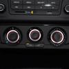 3 stk Bil AC-knapp Bil Klimaanlegg Varme Kontrollbryterknapp for Volkswagen VW Polo 2014 Aluminiumslegering Tilbehør