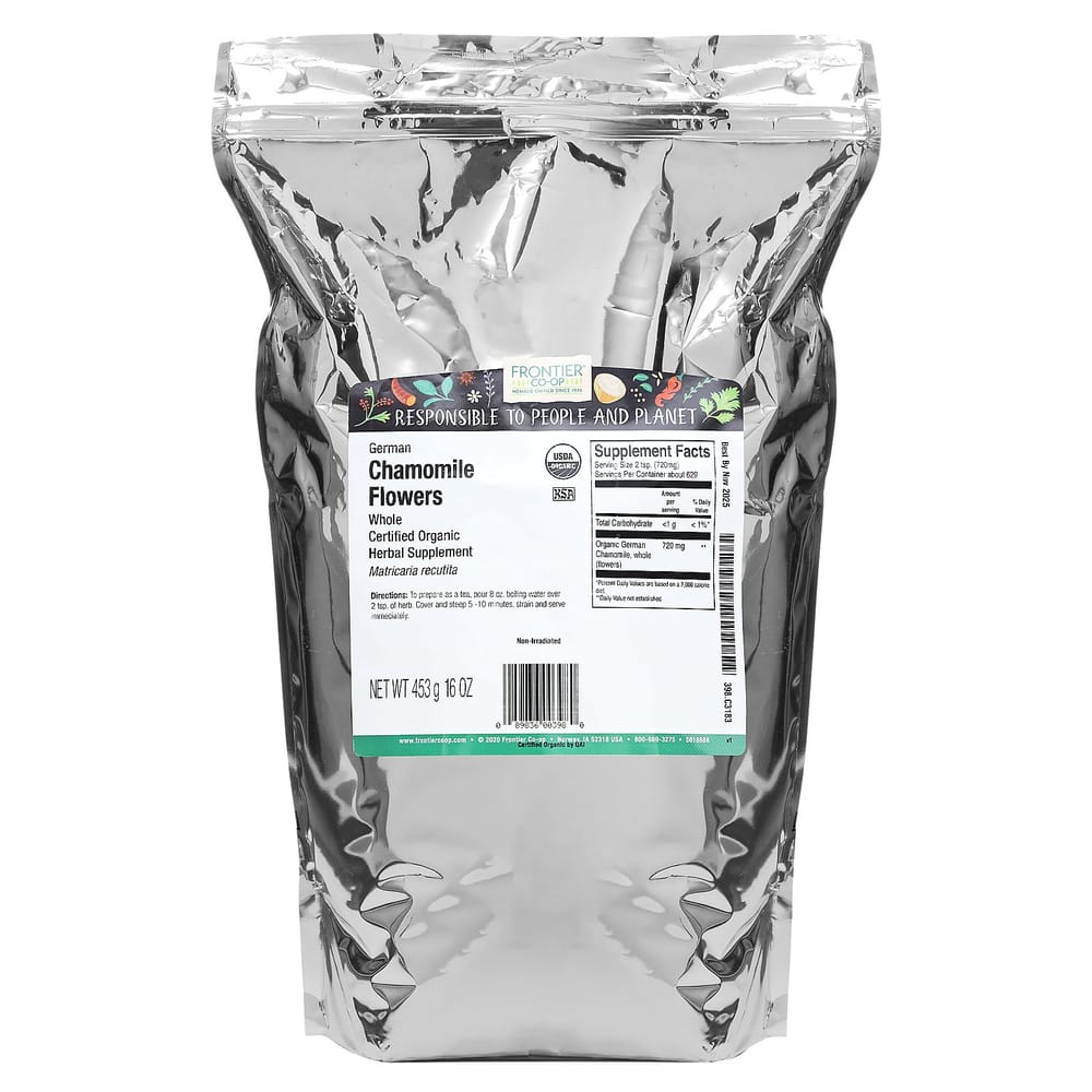 Frontier Natural Products Whole German Chamomile Flowers 453g (16oz)