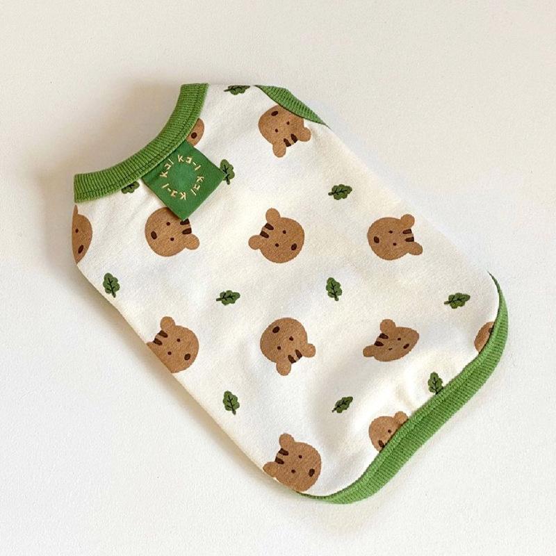 Dog Summer Vest Cat Spring Breathable Sling Full of Small Mouse Medium Small Dog Two Feet Pet Dog Clothes