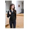 New leather motorcycle jacket, slim fit, punk style small jacket