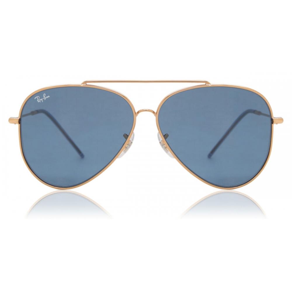 Солнцезащитные очки Ray Ban Rbr0101s Aviator Reverse 92023a Унисекс Rose Gold/62-11-145
