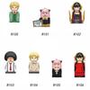Spy Family Anime Cartoon Mini Action Figures Yor Anya Forger Loid Kawaii Assemble Bricks Building Blocks Doll Toys Kids Children