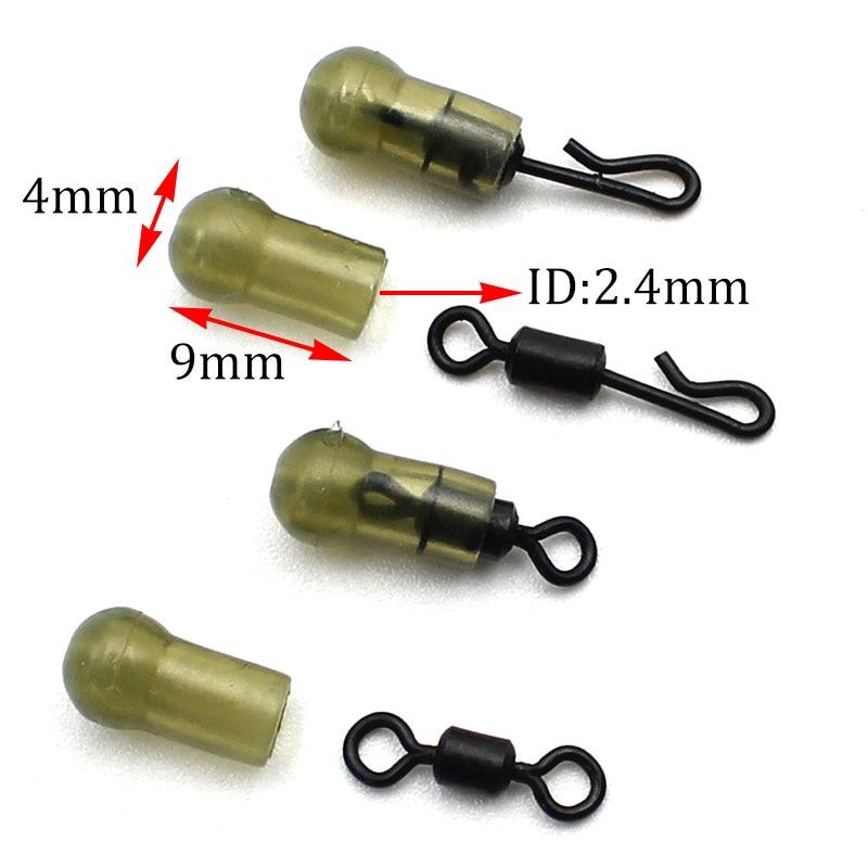 Carp Fishing Accessories Small Buffer Beads Fit For Fishing Swivel 11 Stop Beads Carp Hair Rigs Anti Tangle Connector Tackle