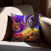 Splatoon Anime Pillow Case Antidustmite Pillowcase Invisible zipper silky short plush Sofa cushion cover