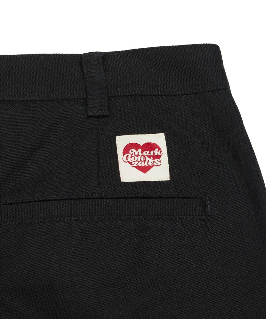 MARK GONZALES Heart Collection Double Knee Work Pants - Black
