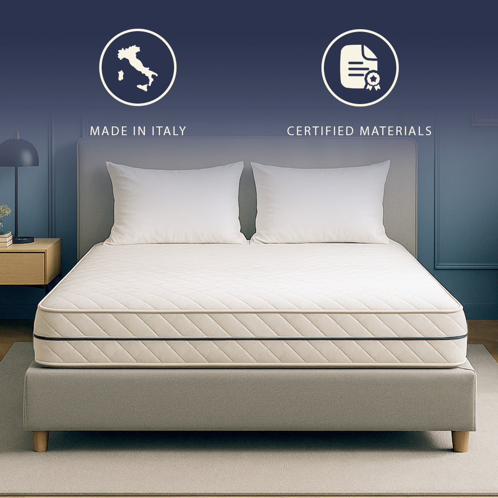 The White Stone Pocket Spring and Foam Mattress, 24 Cm | and Hypoallergenic