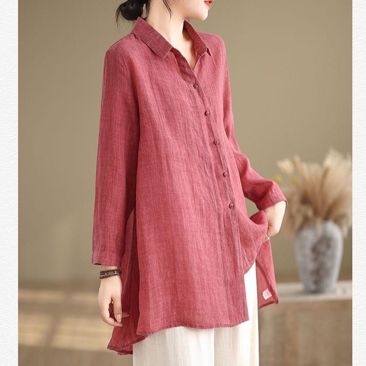 Sunscreen Shirt Long Sleeved Spring/summer Thin Air Conditioning Cardigan Mid-length Casual Style Outerwear