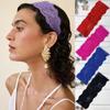 Elastic Mesh Lace Headband Hollow-Out Headwrap Cap Fashion Lace Headscarf Lady Girls Headwear